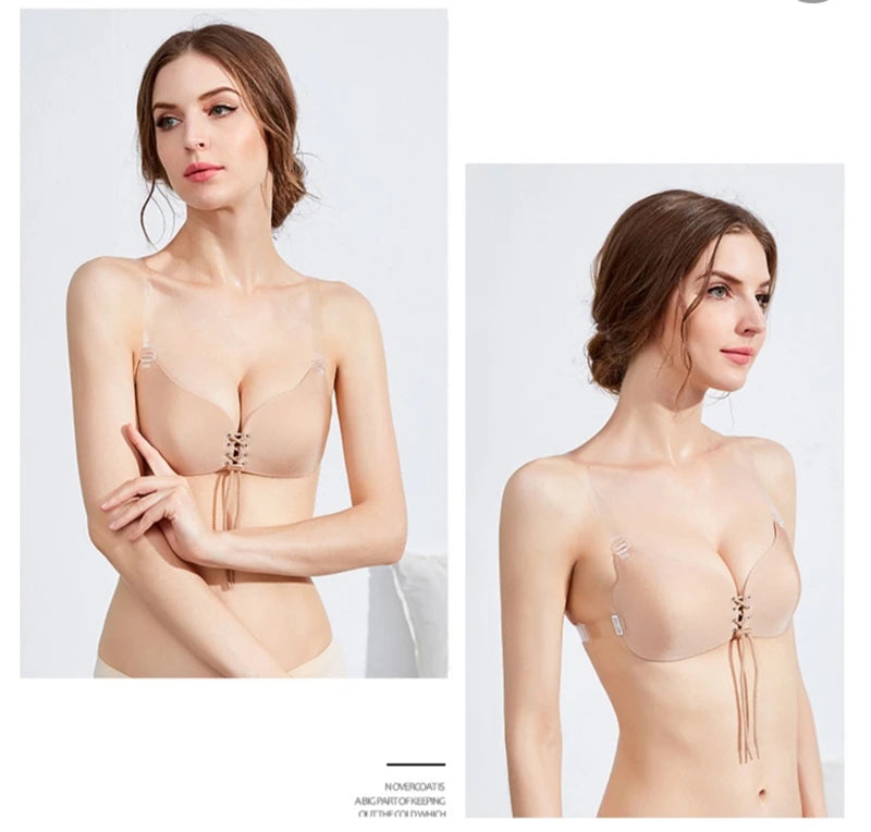 Underwear Women Self Adhesive Bras Female Nubra Magic Bra Invisible Push Up Silicone Sticky Fly BH Women Sexy ABCDEF