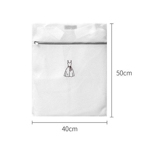 Laundry Bag Sets For Washing Machines Embroidery Fine Mesh Underwear Organizer Basket Clothes Cleaning Protect Anti-deformation