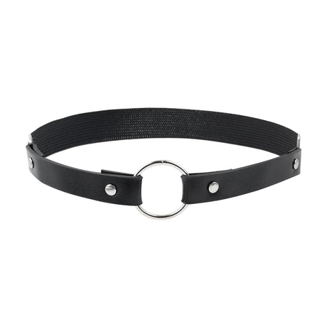 Punk Black Heart Leather Sword Belt Waist Garter Handmade Body Bondage Sexy Leg Suspenders Harness Stockings Belts for Women