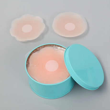 Women Silicone Nipple Stickers 6Pair Anti-bump Chest Pad Lift Nipple Cover Pads Invisible Reusable Bra Chest Sticker Breast Pad
