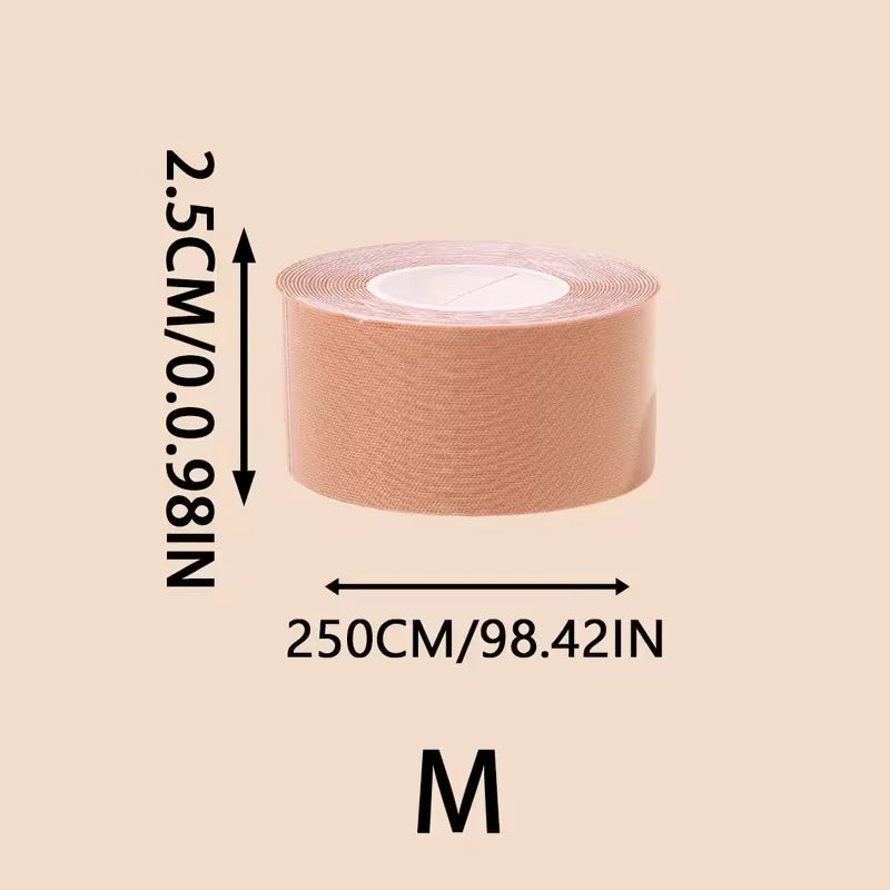 1 Roll Adhesive Breast Lift Tape Compatible for B.E Cup Bras No Undergarment Modification Instant Bust Lift Tape for Clothing