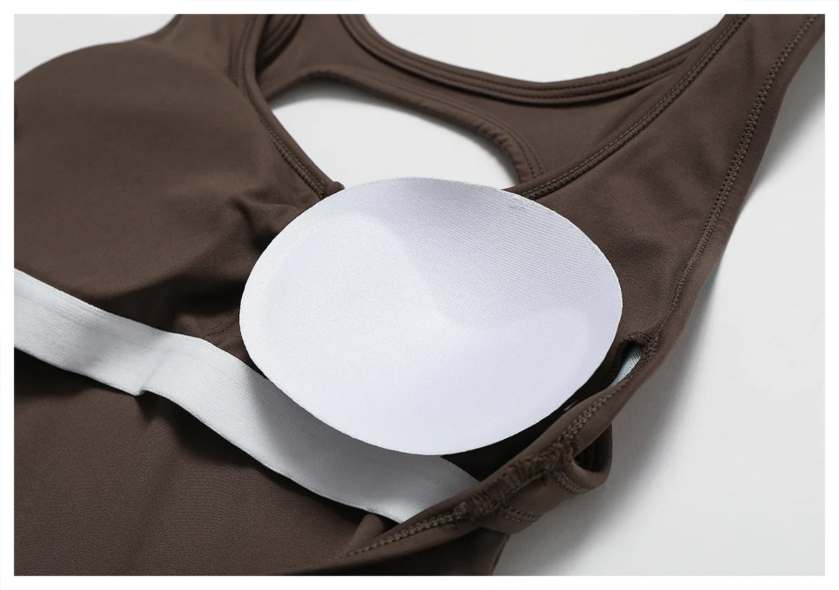 Solid Yoga Jumpsuit One Piece Outfit Fitness Bodysuit Workout Clothes for Women Sportwear Women Buttock lifting Set Activewear