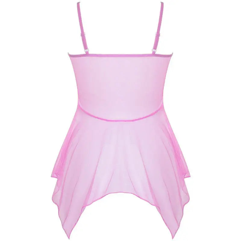 Tulle Suspenders Exquisite Women's Lencerias Lace V-Neck Underwear Semi-transparent Thong Dress Set Females Lingerie Nightgowns