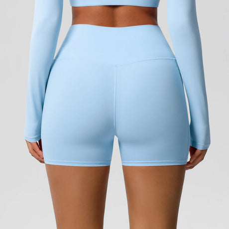 Solid Color Yoga Pants With Pockets Quick Drying High Waisted Gym Push Up Yoga Shorts for Woman Breathable Workout Fitness Short