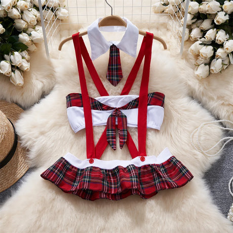 Women Sets Ruffled Apron Shorts Headband Maid Cosplay Costume Rabbit Officer Party Park Performance Sexy Suits Hotsweet Clothes