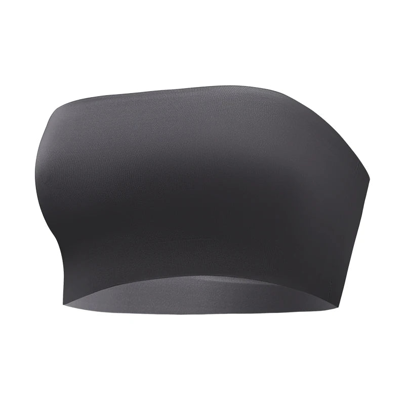 Hot Sale Seven Colors One Piece Women Seamless Strapless Bra Wireless Non-pad Bra Anti-skidding Ice Silk Traceless Strapless Bra