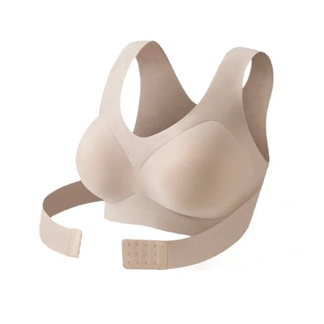 Wireless Posture Correction Bra for Women, Seamless Push-Up Sports Bra with Cross Back Support, Daily Shaping Lingerie