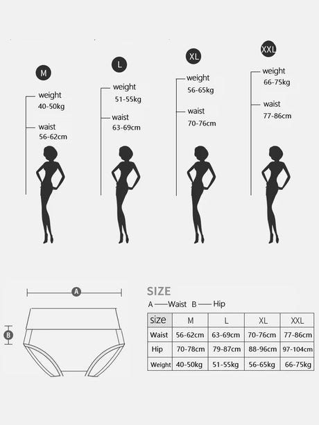 4Pcs Cotton Women Panties Breathable Underwear Fashion Print Ladies Briefs Slim Soft Underpants High-Rise Sexy Ladies Lingerie
