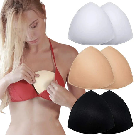 Soft Bra Pads Inserts Removable Bra Pad for Women Breast Push Up Enhancer Bra Pad Sports Bras Cups Insert Bikini Swimsuit