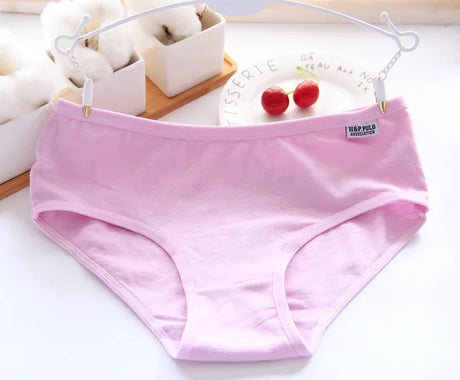 7Pcs Panties for Women Cotton Underwear Plus Size Sexy Briefs Girls Breathable Soft Lingerie Female Cute Solid Color Underpants