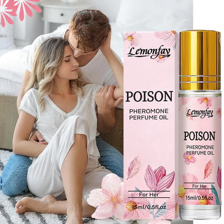 Lemonfay Pheromone Perfume Oil For Her | Alluring Feminine Scent | Long-Lasting Portable Roll-On Fragrance 15ml