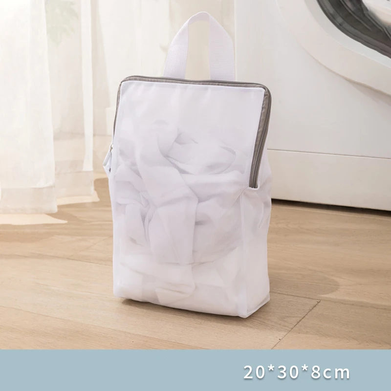 Laundry Hand Bags Reusable Washing Machine Clothing Care Wash Bag Mesh Net Bra Socks Lingerie Underwear Laundry Storage Upgraded