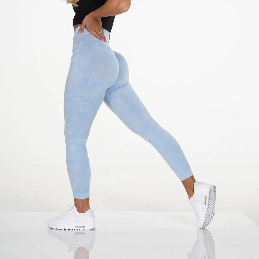 Scrunch Butt Sports Leggings Booty Fitness Tights Gym Leggings Sportswear Camo Seamless Leggings Women High Waist Yoga Pants