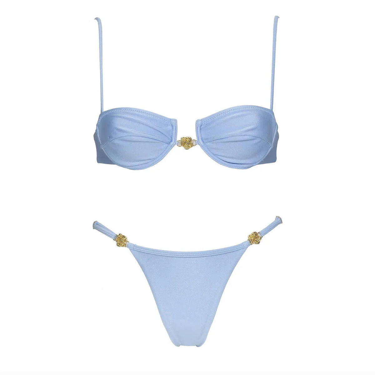 Push Up 3Pcs Swimsuit Sexy Bikini Women Swimwear Brazilian Biquini Crochet Skirt Bathingsuit Female Solid Swim Suit Beachwear