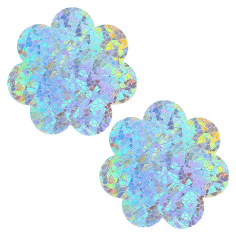 5 Pairs Glitters Pasties Nipple Covers Stickers Disposable Sticky Breast Petals for Women Rave Party Festival