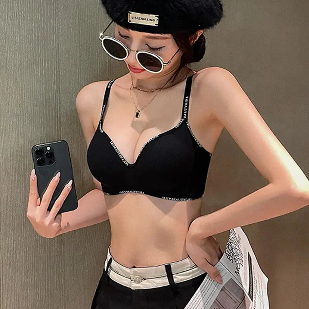 Small Breasts Push Up Bra Wireless Comfortable Underwear Seamless Invisible Bralette 3D Pads Support Bras Side Breast Collection
