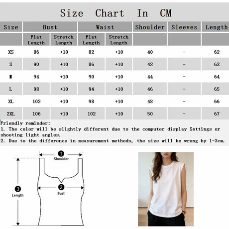 Woman Loose Sleeveless Tank Top Summer Casual Vest Basic Daily T-shirt Sweet Style Suitable For Students Stretchy Soft Lady Wear