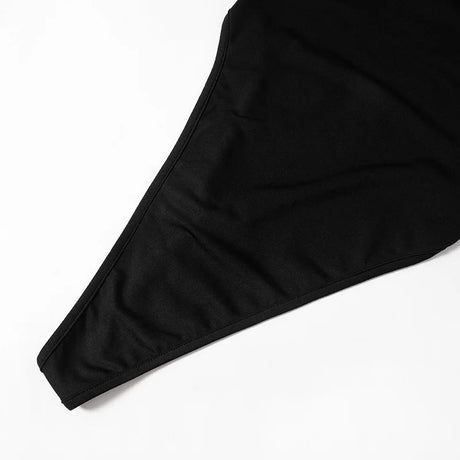 Black Slim Sexy Bodysuit Lingerie Backless Corset Top Patchwork Bodys Para Mujer De Vestir Summer Fashion Trends Women Clothing
