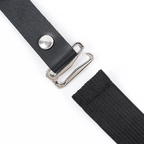 Punk Black Heart Leather Sword Belt Waist Garter Handmade Body Bondage Sexy Leg Suspenders Harness Stockings Belts for Women