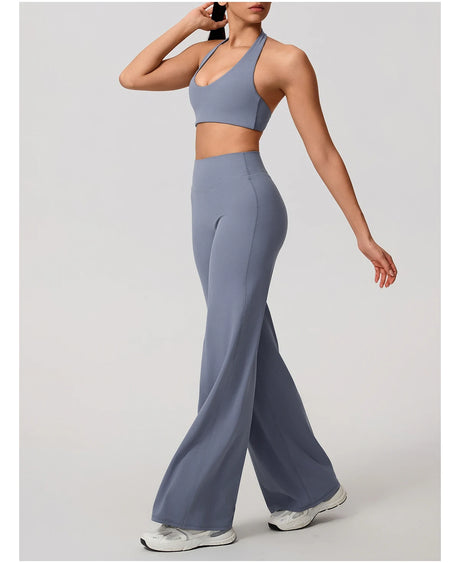 New Summer High Waist Wide-Leg Yoga Joggers Women's Autumn Casual Outdoor Sweatpants Female Straight Tracksuit Bottoms