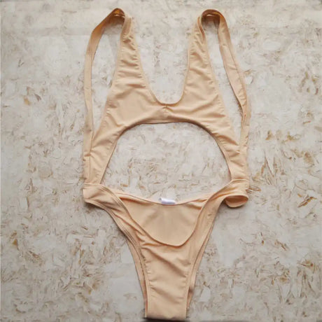 New Splicing Tummy Tut Out Sexy Monokini One Piece Swimsuit Bather Bathing Suit Swim Suit For Women Swimwear Female V110C