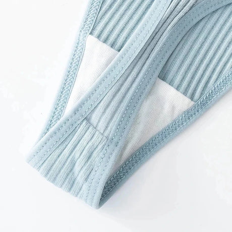 4Pcs Women's Panties Fashion Striped Thongs Soft Cotton Underwear Ladies Sexy Lingeries Sports Breathable G-Strings Cozy T-Back