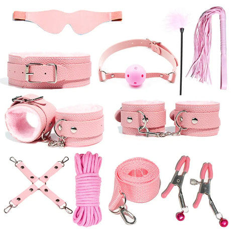 Women BDSM Sexual Couples Kit Adult Sexy Erotic Accessories Handcuffs for Men Gay Session Anal Plug Sex
