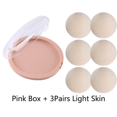 Invisible Nipple Cover Reusable Cover Ups Adhesive Silicone Nipple Pasties For Women Breast Petals Chest Stickers Sticky Bra Pad