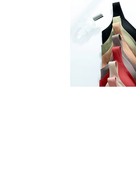 Multi-Color Solid Pattern Jelly Latex Girls' Bra Plus Size Adjustable Removable Steel Ring Everyday Spandex Marks Made
