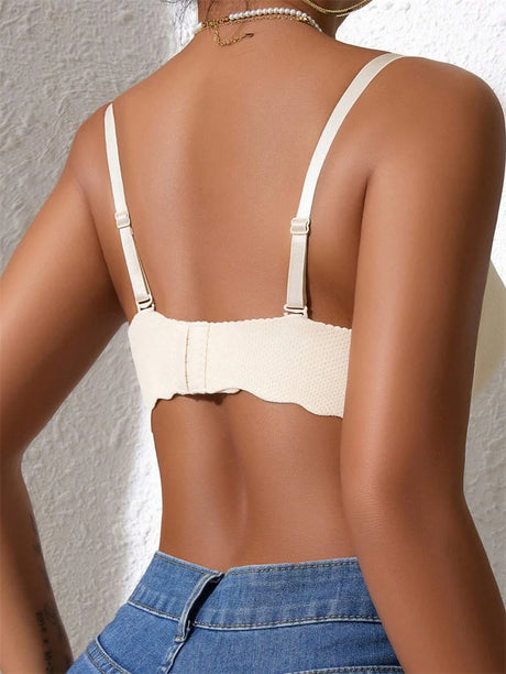 Women's Small Chest Underwear Seamless Push Up Bras Wireless Bralette Detachable Straps Breathable Brassiere Backless Lingerie