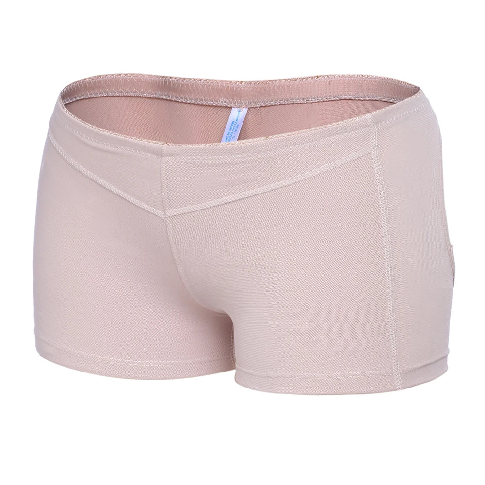 Women's Hollow Sexy Panties Butt Lifter Shapewear Tummy Control Bigger Butt Shaper Sexy Ass Briefs Underwear Nude Black S-3XL