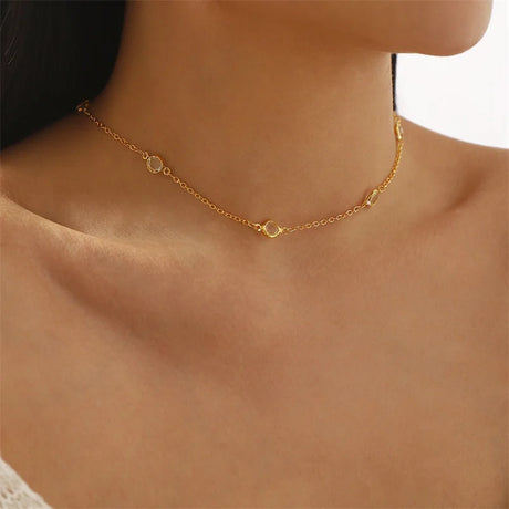 Simple Multilayer Rhinestone Back Chain Necklaces for Women Sexy Metal Shiny Crystal Bikini Waist Chain Body Chain Jewelry Gifts