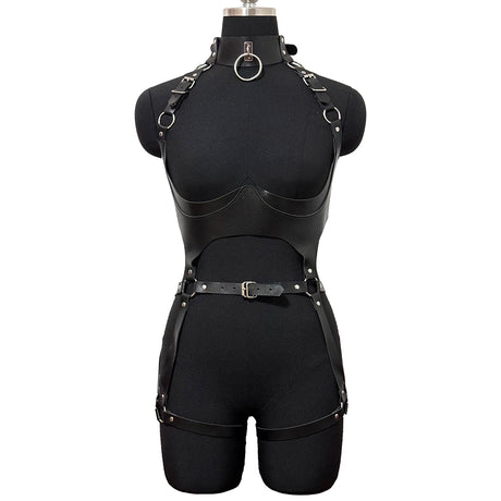 Sexy Body Harness Belt Set Tights Women Bdsm Leather Lingerie Fetish Clothing Underwear Harness Bondage Sex Toy Accessories