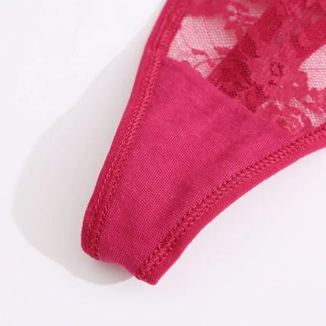 10PCS/Set Women Underwear Lace Panties Floral Lingerie Woman Panties Sexy Thong G-String Female Pantys Perspective Intimates New