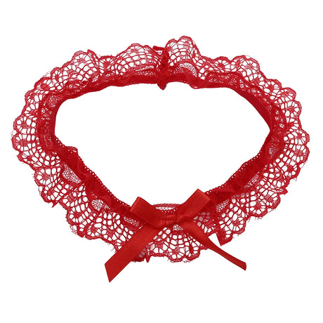 Women Sexy Lingerie Lace Floral Garter Belt Bowknot Leg Loop Wedding Garters Bridal Cosplay Fashion Stocking Ring For Ladies