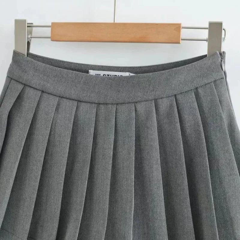 Sexy Women Pleated Skirts High Waist Summer Vintage Mini Skirts Korean Tennis Student White Designed Dance Skirt