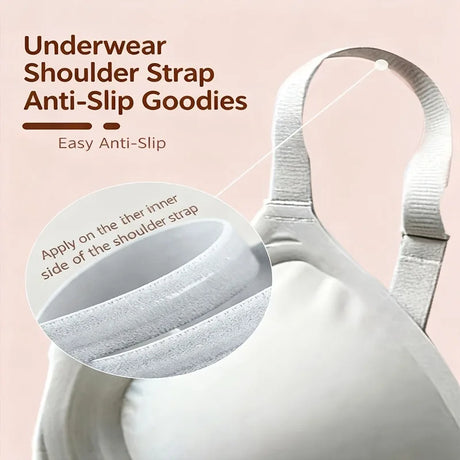 Bra Strap Anti-Slip Adhesive | Invisible Seamless | Prevents Slipping for Socks/Tube Tops/Shoulder Bag Straps
