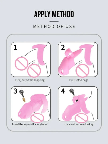 Silicone Chastity Cage BDSM Male Penis CB Lock Gay Pornographic Urethral Wearable Device Masturbator Sex Toys Sexy Accessories