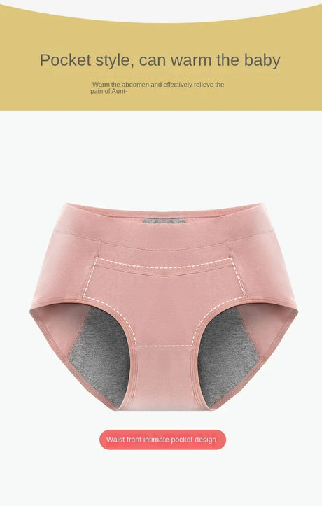3PCS Cotton Menstrual Panties Leak Proof Breathable Sexys Panties Woman Women Girls Physiological Pants Women's Intimates M-XL