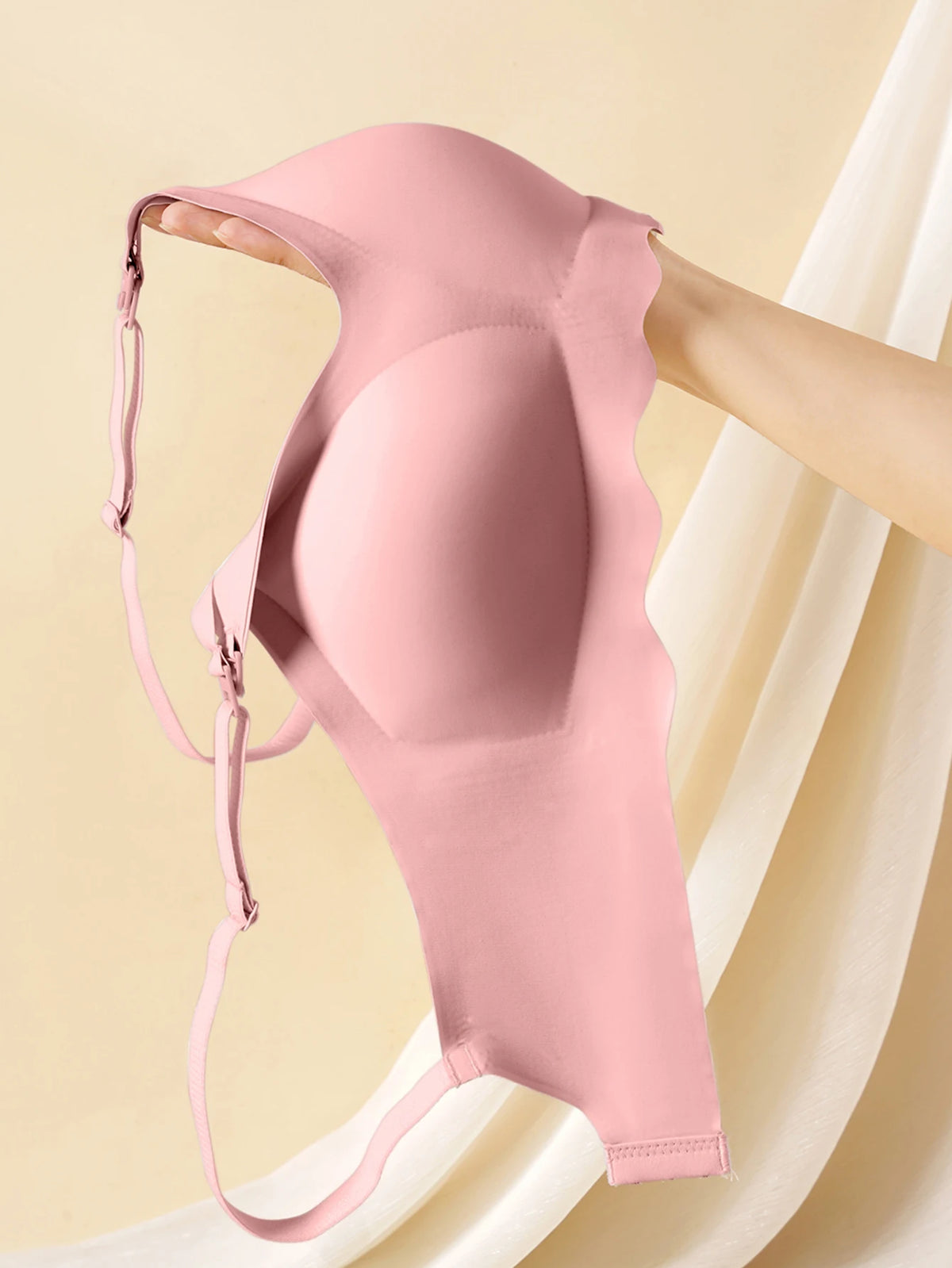 New Women Traceless Women's Comfortable and Breathable Ultra Thin Breastfeeding Bra Detachable Breastfeeding Bra