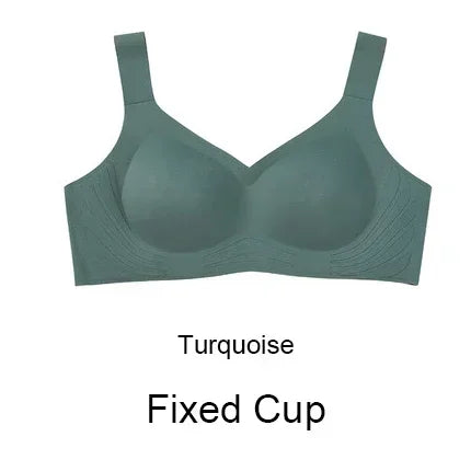 SUJIIN Wireless Seamless Bras for Women Minimizer Invisible Padded Push Up Bras Comfort Soft Support Anti-sagging Bralette Bh
