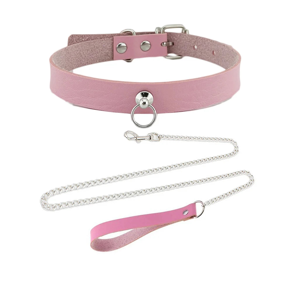 Hiphop Pu Leather Letter Collar Punk O-Ring Custom Name word Letter Necklace Choker set Cosplay Goth Sexy Accessory