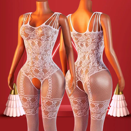 Sexy Adult Babydoll Female Costumes Lingerie Sheer Underwear Body Stocking Catsuit Erotic Set Nightgown Garters Porn