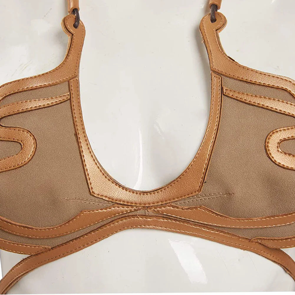 Leia Bikini Cosplay Slave Sexy Lingerie Costume Movie Space Battle Disguise Outfits Women Hand Props Halloween Fantasia Suits