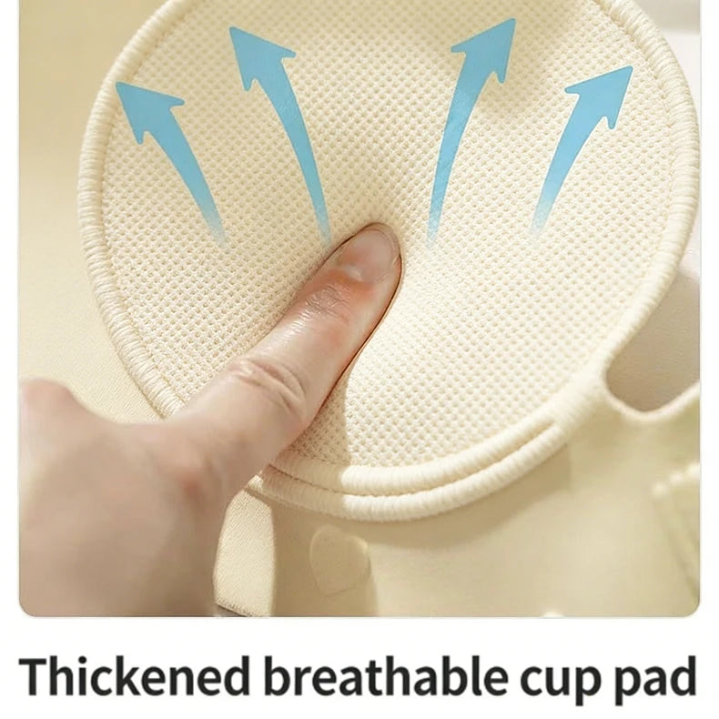 Sexy Seamless Half Cup Push-Up Bra Wire-Free Backless Stick-On Invisible Strapless for Small Breasts Underwear