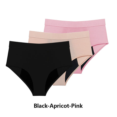 3PCS/Lot Menstrual Panties Woman Very Abundant Flow Menstruation Underwear High Waist Leak Proof Period Panties for Girls Set