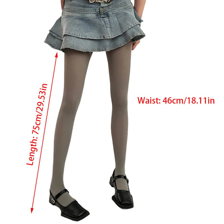 Sweet Girls Colorful Elastic Long Hosiery Stockings Women Candy Color Sexy Tights Spring Autumn Warm Velvet Seamless Pantyhose