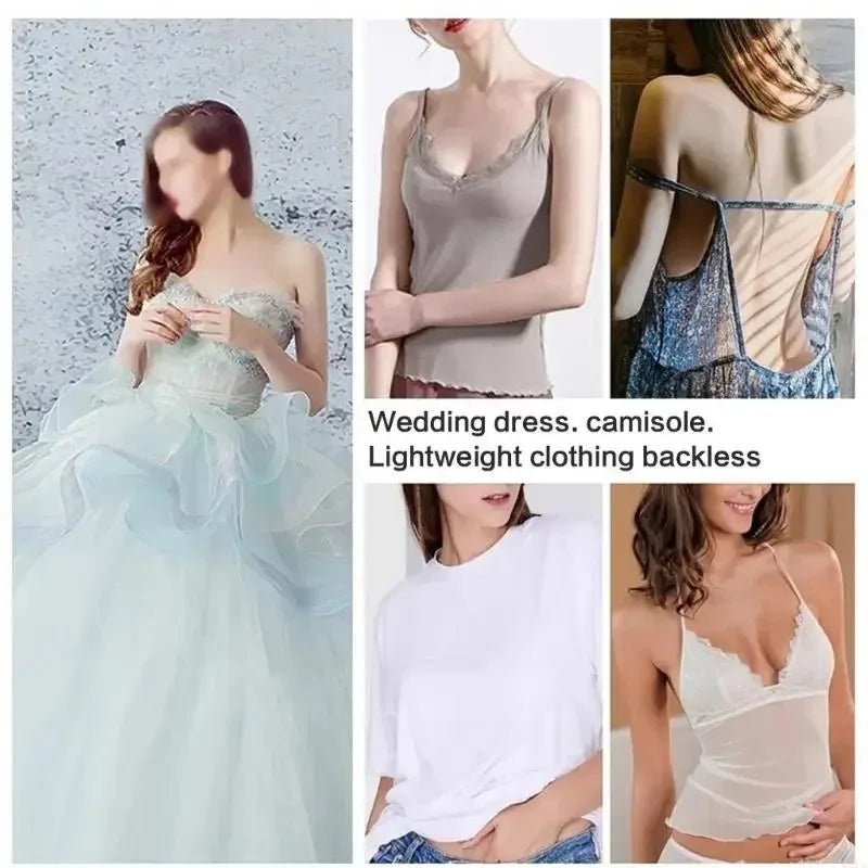 Upgrade Reusable Breast Round Nipple Cover Invisible Bikini Adhesive Strapless Backless Stick on Bra Silicone Breast Patch