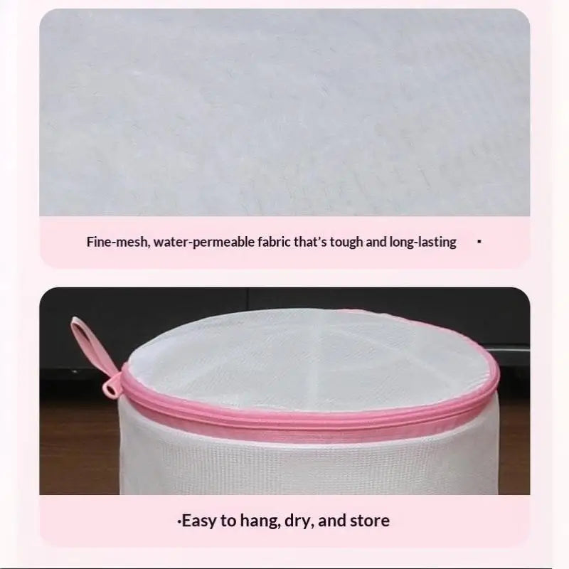 3Pcs Washing Machine Underwear Cleaning Bag Bra Dedicated Nursing Mesh Laundry Bags Lingerie Zipper Storage Pouch Home Organizer