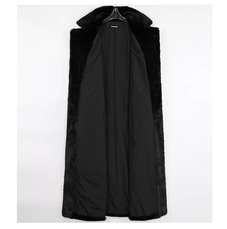Mauroicardi Winter Long White Black Warm Thick Soft Flowy Fluffy Faux Fur Coat Women Sashes Loose Casual Furry Overcoat 2024